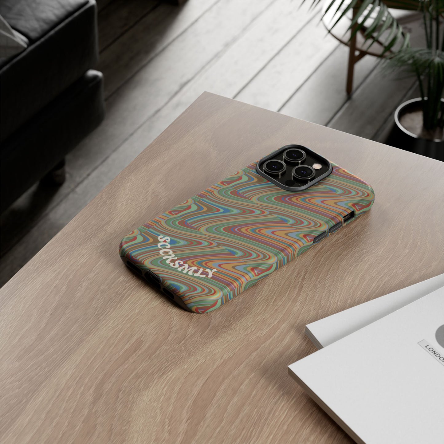 Earthly Waves Tough Phone Case for Apple