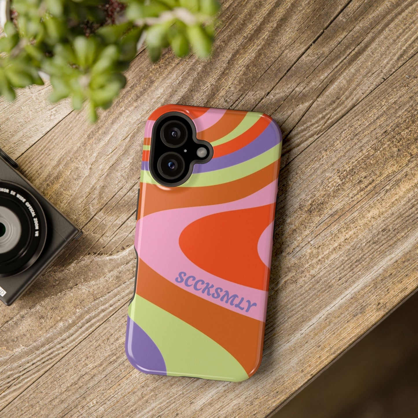 Curvy Swirl Phone Case for Apple