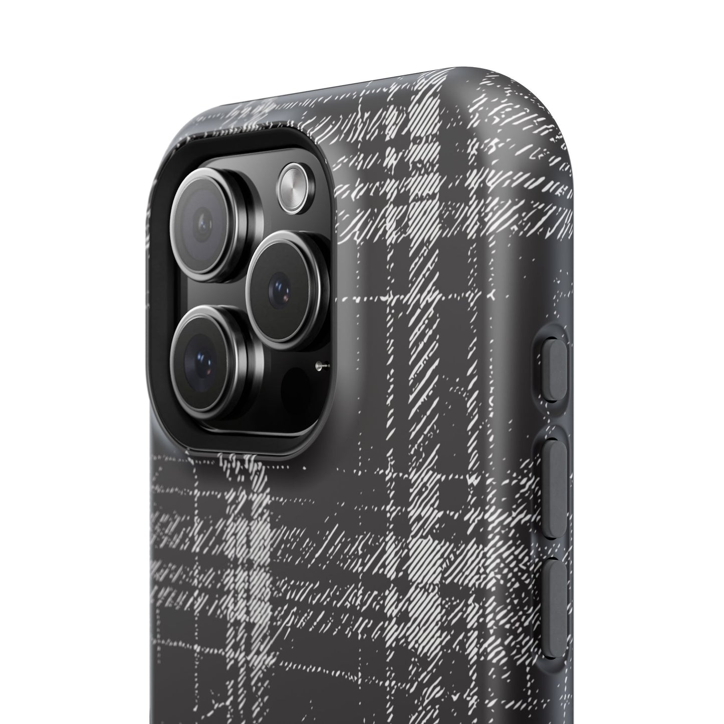 Smoky Grungy Plaid Phone Case for Apple