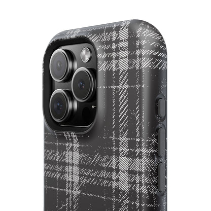 Smoky Grungy Plaid Phone Case for Apple
