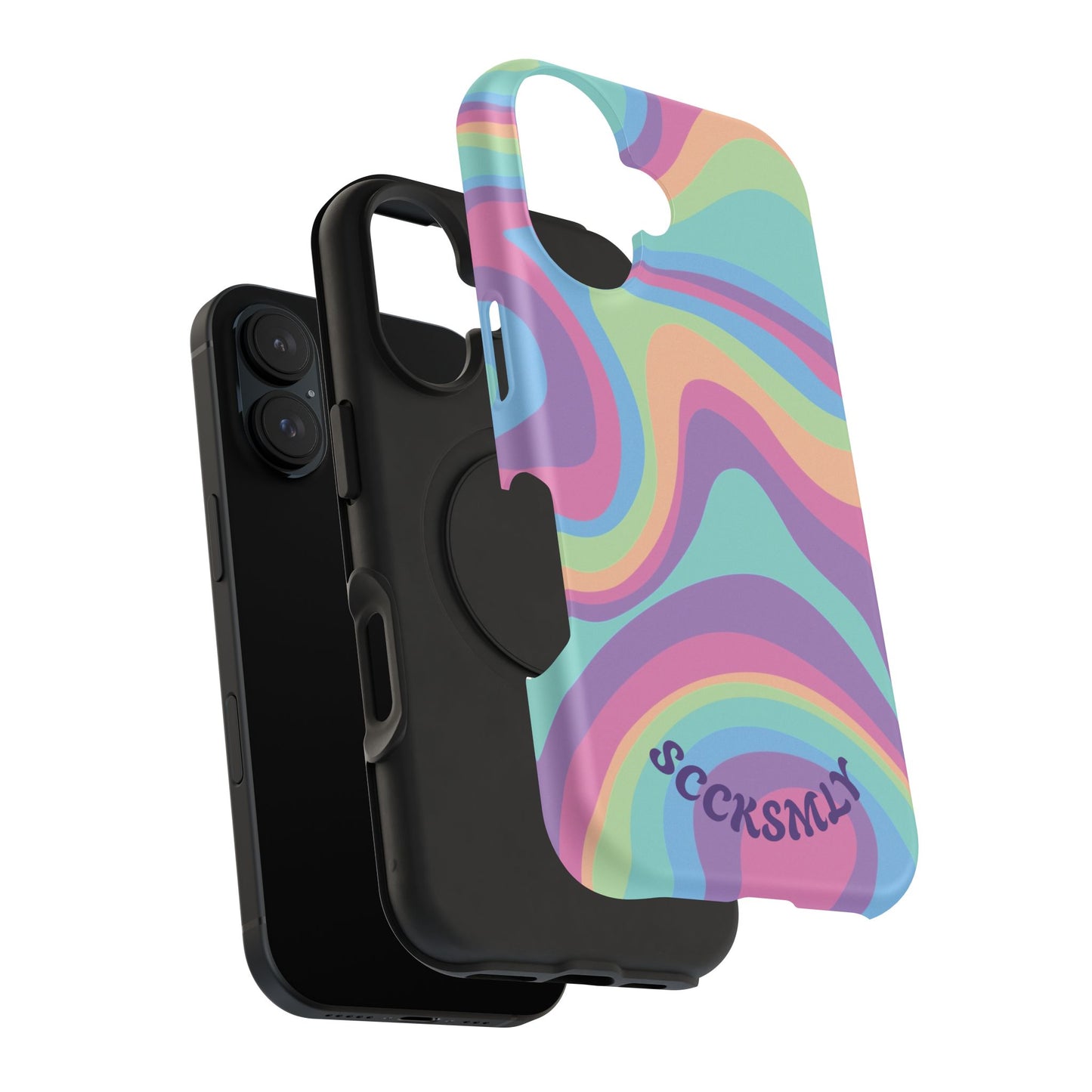 Pastel Swirl Phone Case for Apple