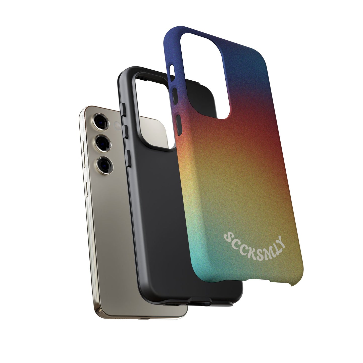 Faded Sunset Aura Tough Phone Case for Samsung