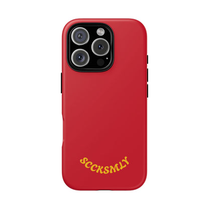 SOLID Calm Cherry Tough Case for Apple