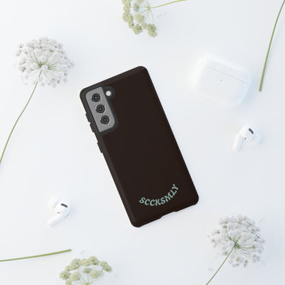 SOLID Espresso Mint Tough Phone Case for Samsung