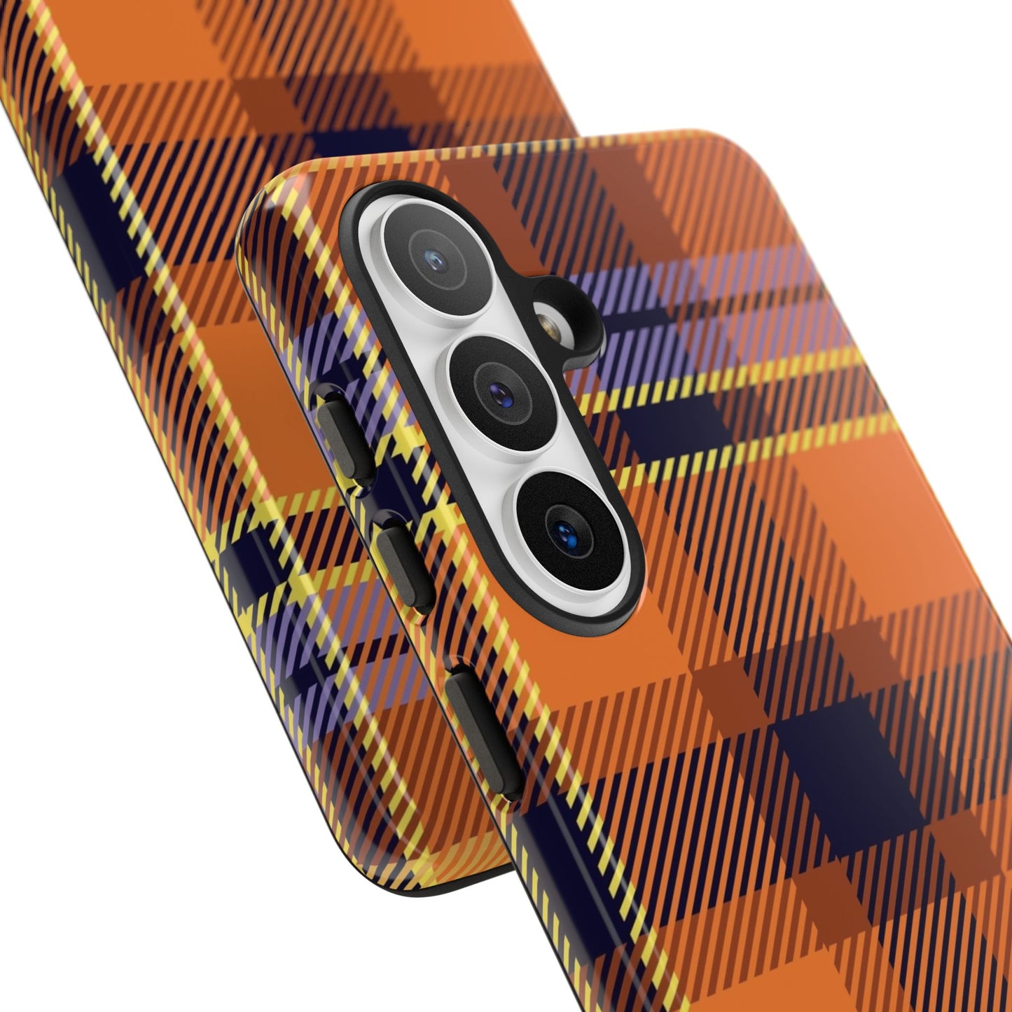 Orange Sickle Plaid Phone Case for Samsung