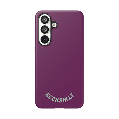 SOLID Amethyst Matte Tough Phone Case for Samsung