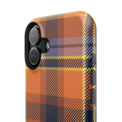 Orange Sickle Plaid  Phone Case for Apple