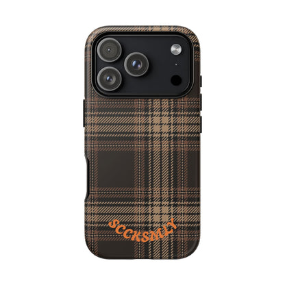 Brown Bread Plaid Tough Phone Case for Apple