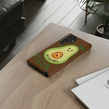 Playful Vegan Avocado Phone Case for Samsung
