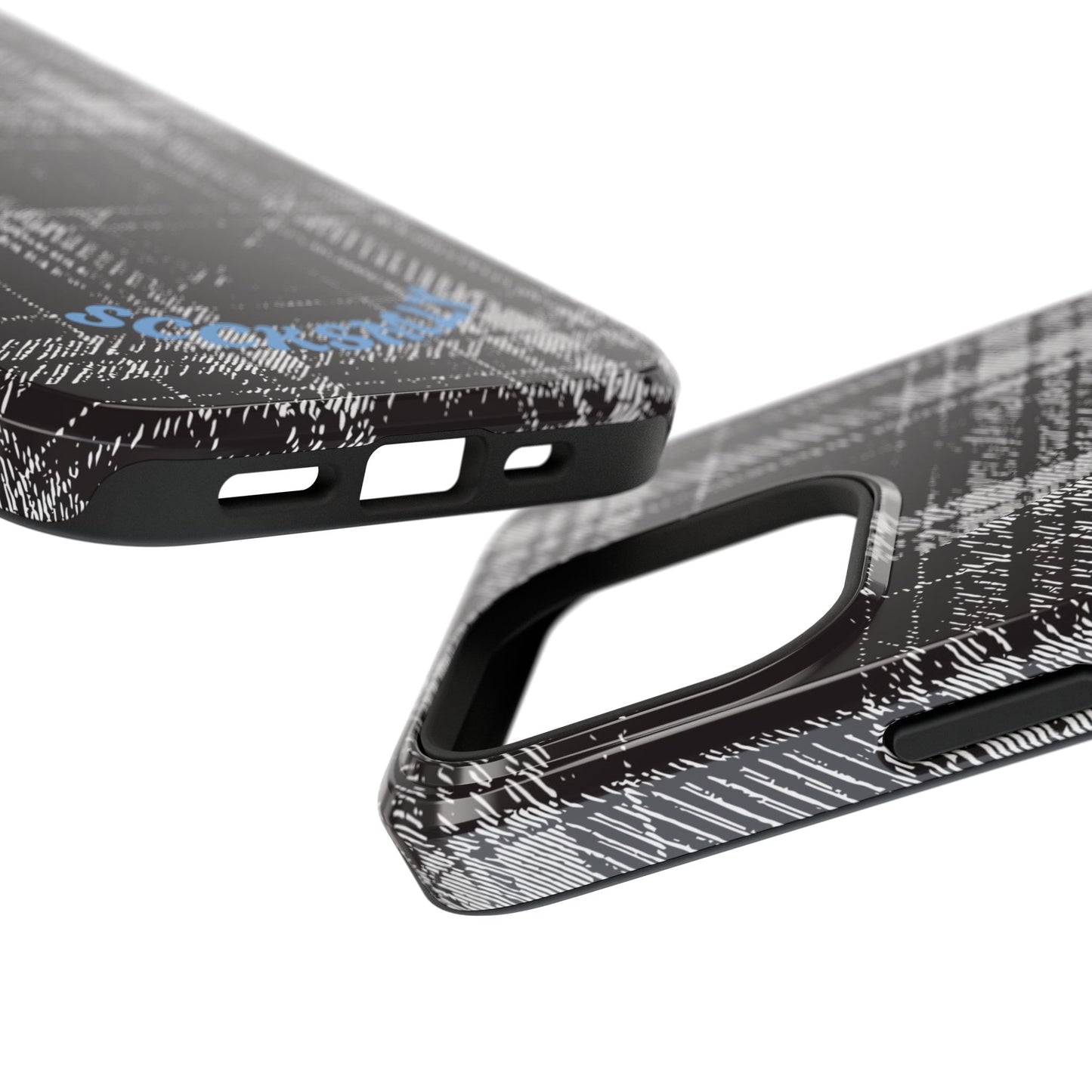 Smoky Grungy Plaid Phone Case for Apple