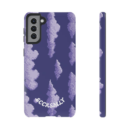 Lilac Pixel Cloud Tough Phone Case for Samsung