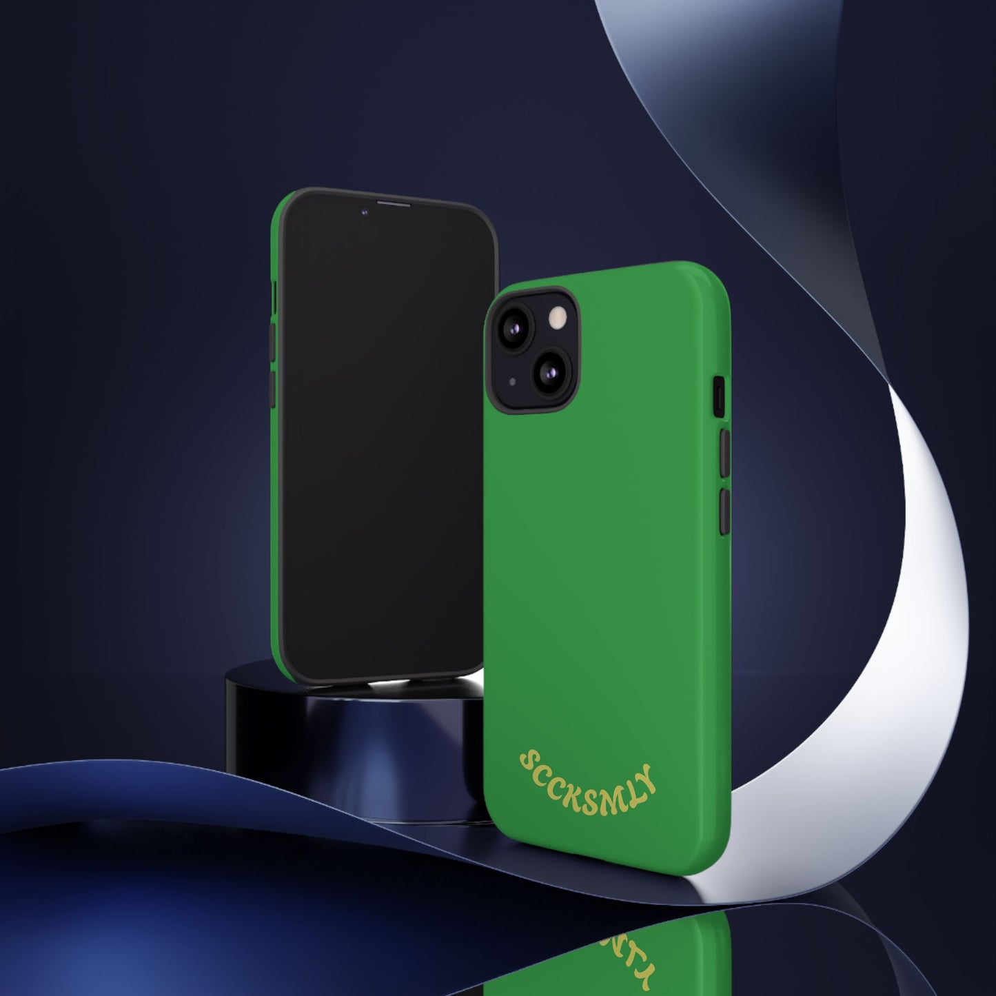 SOLID Green Grin Tough Case for Apple
