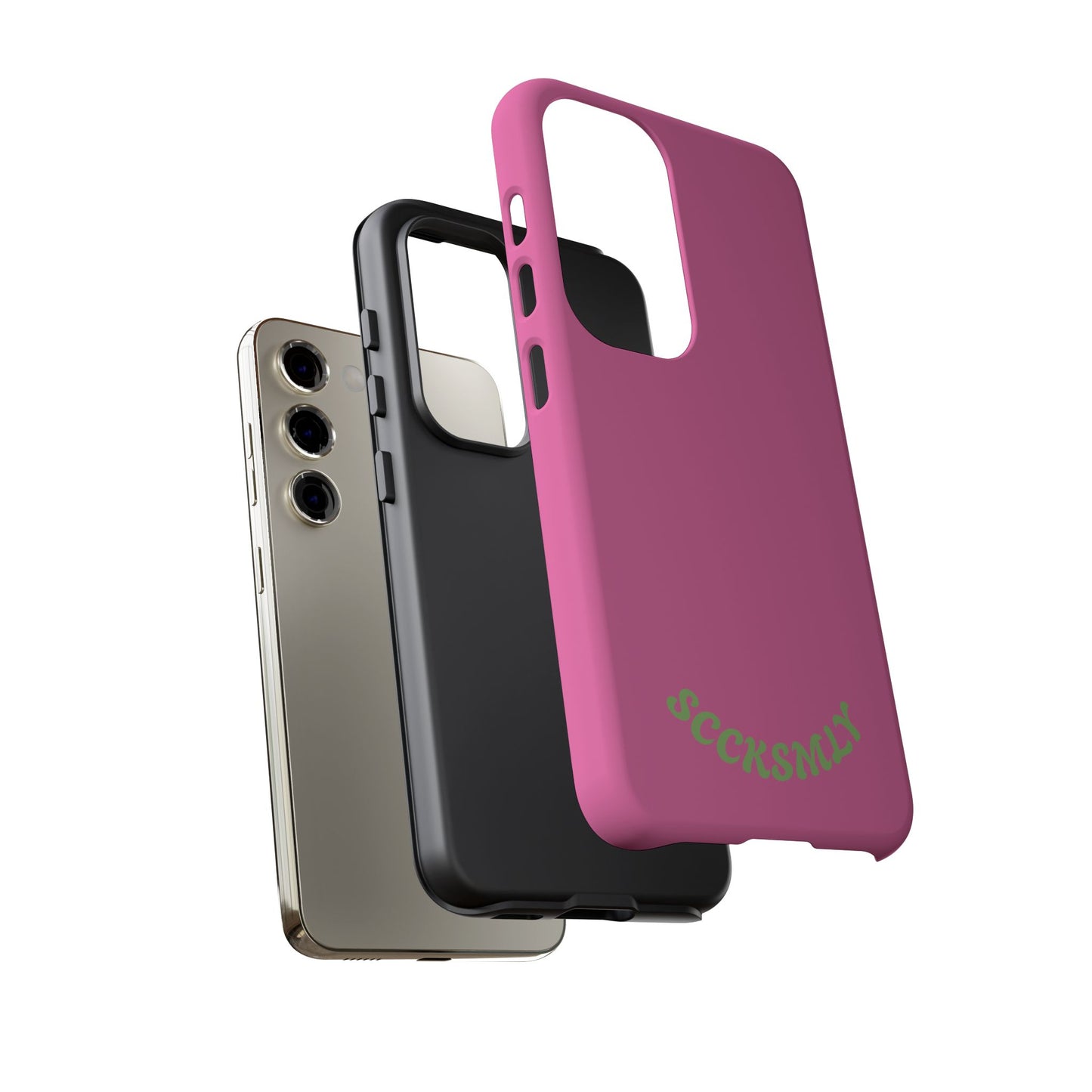 SOLID Sweet Static Pink Tough Case for Samsung