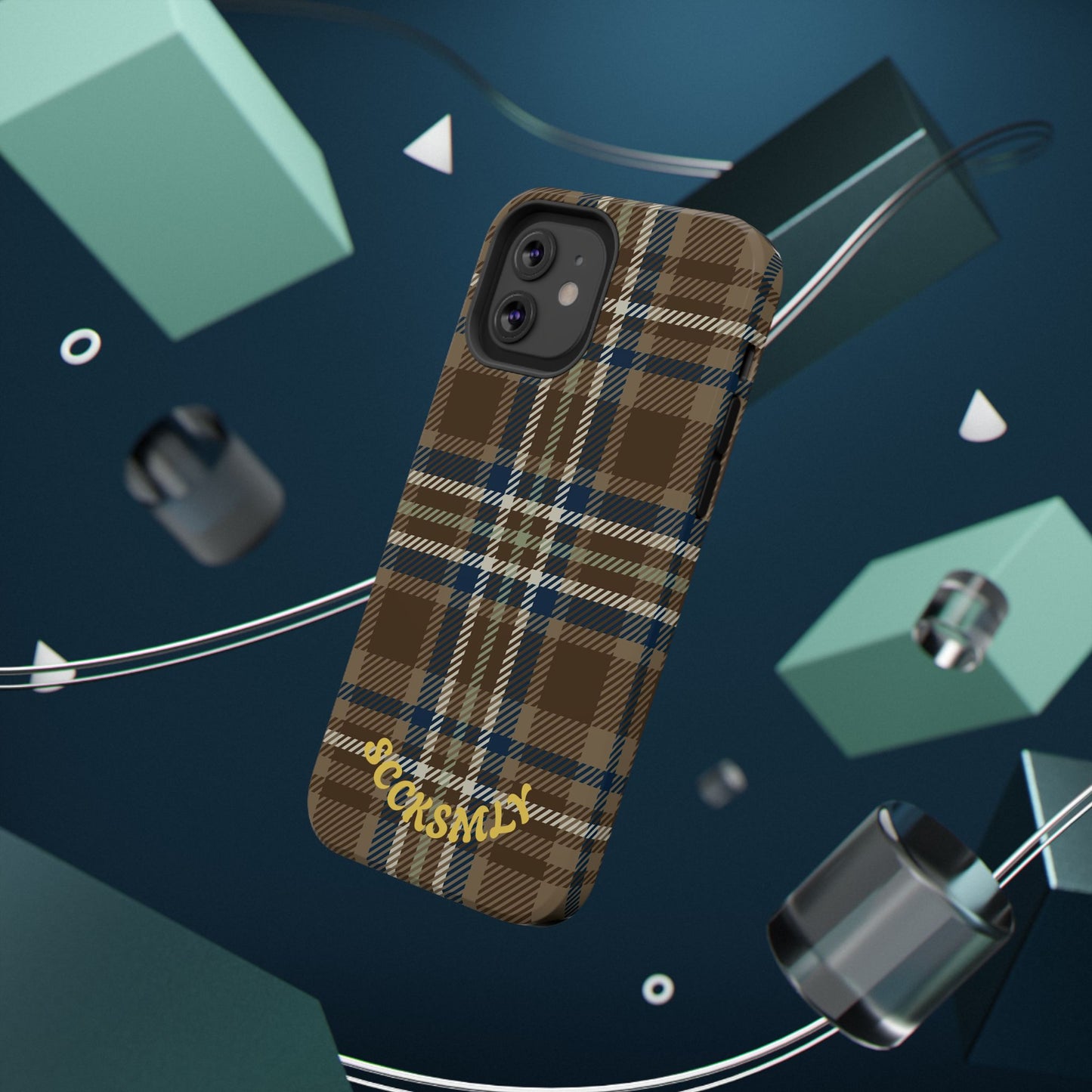 Earth and Sky Plaid Phone Case for Apple