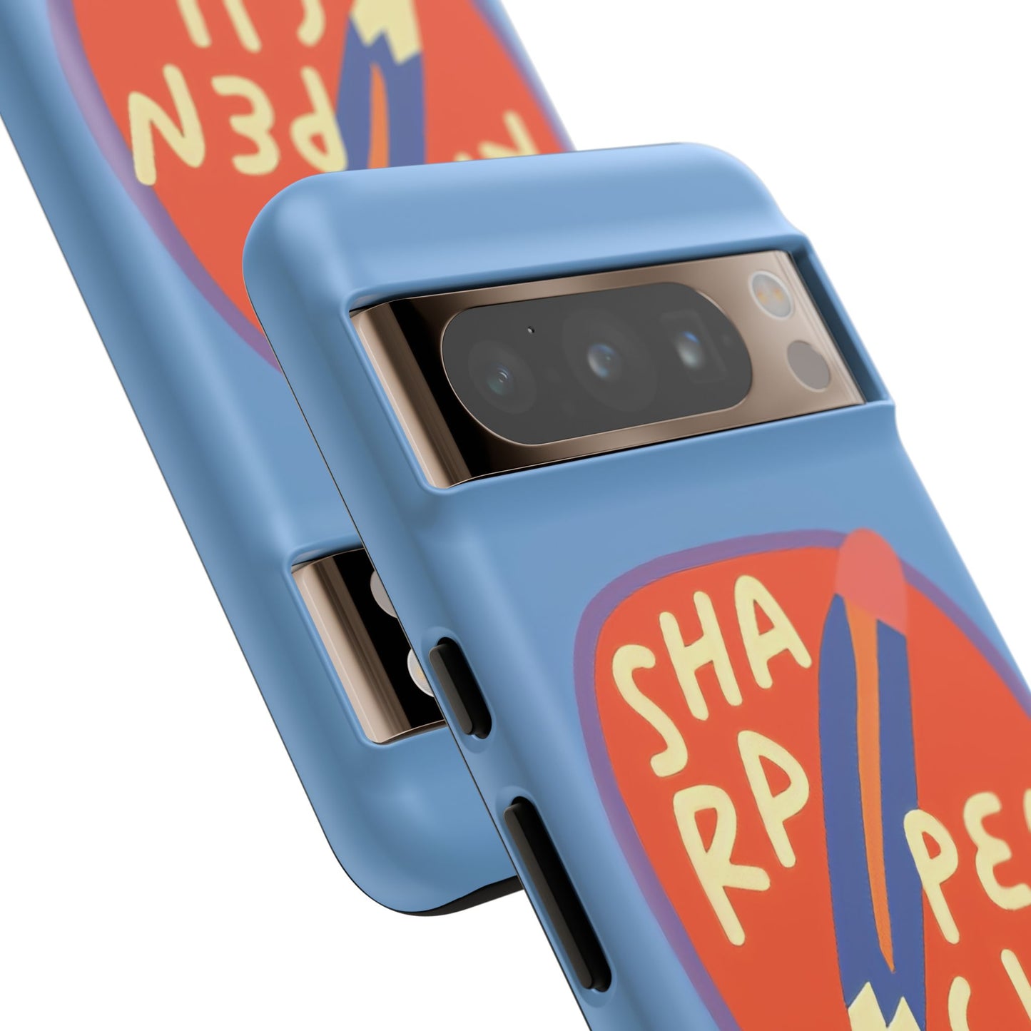 Blue "SHARPEN PENCIL" Tough Phone Case for Google Pixel