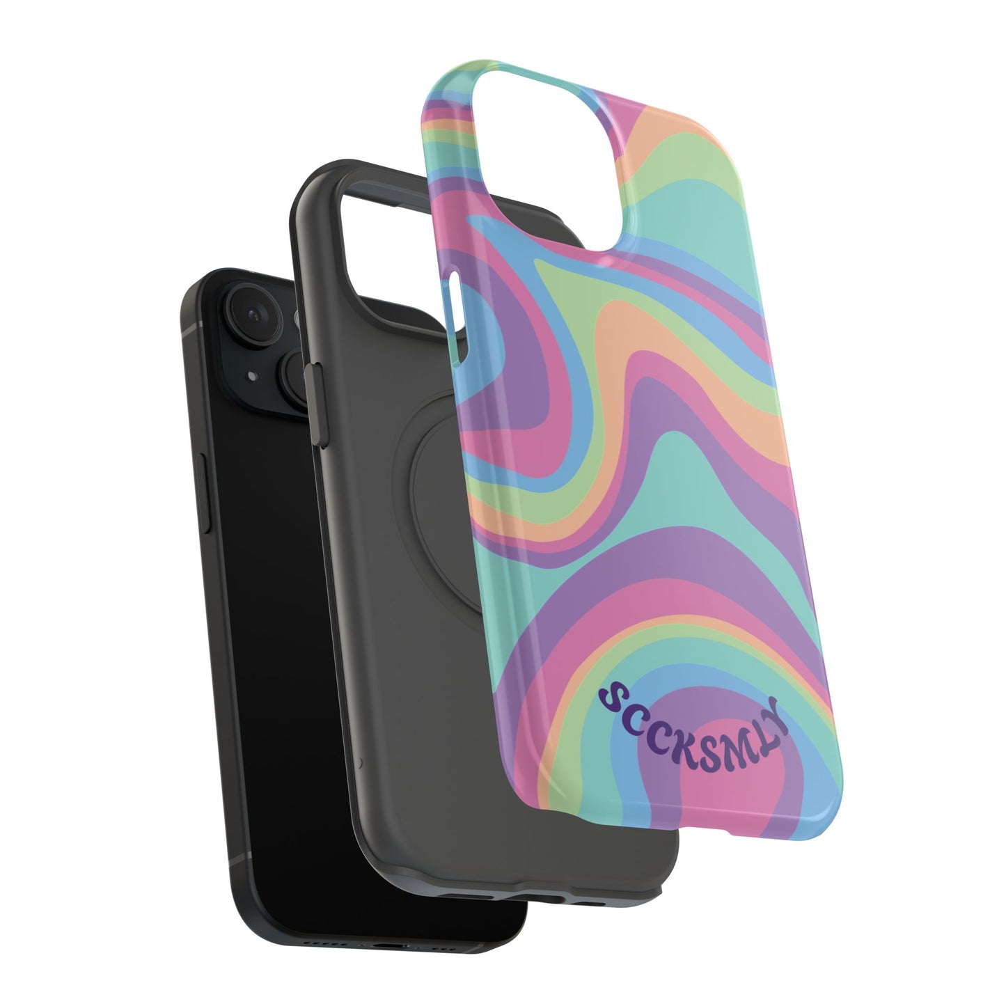 Pastel Swirl Phone Case for Apple