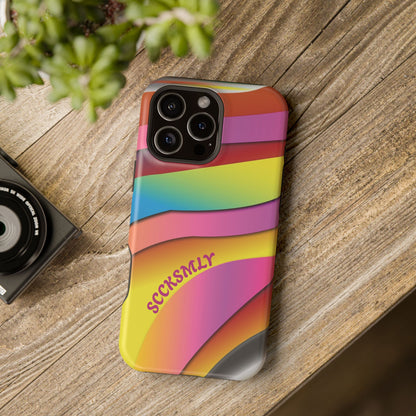 Modern Retro Rainbow Phone Case for Apple