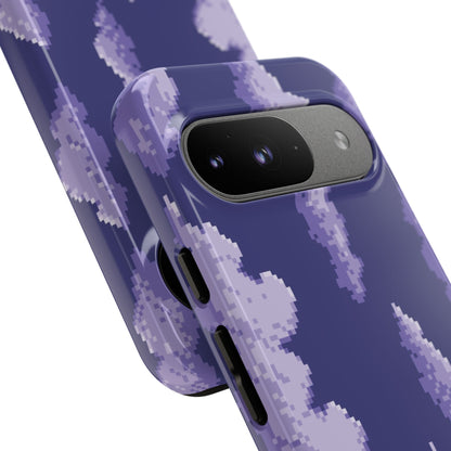 Lilac Pixel Cloud Tough Phone Case for Google Pixel