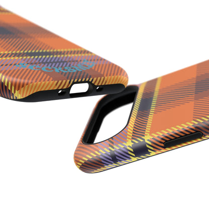 Orange Sickle Plaid  Phone Case for Apple