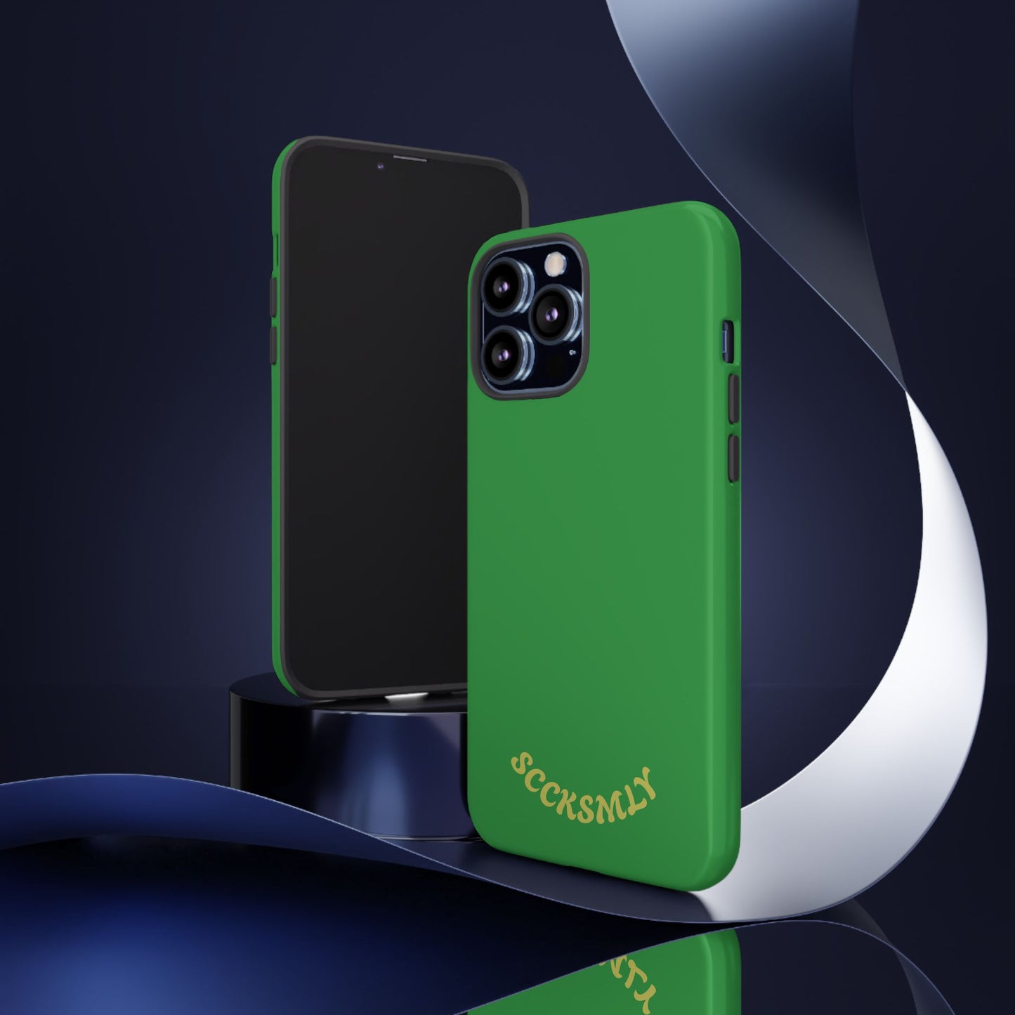 SOLID Green Grin Tough Case for Apple