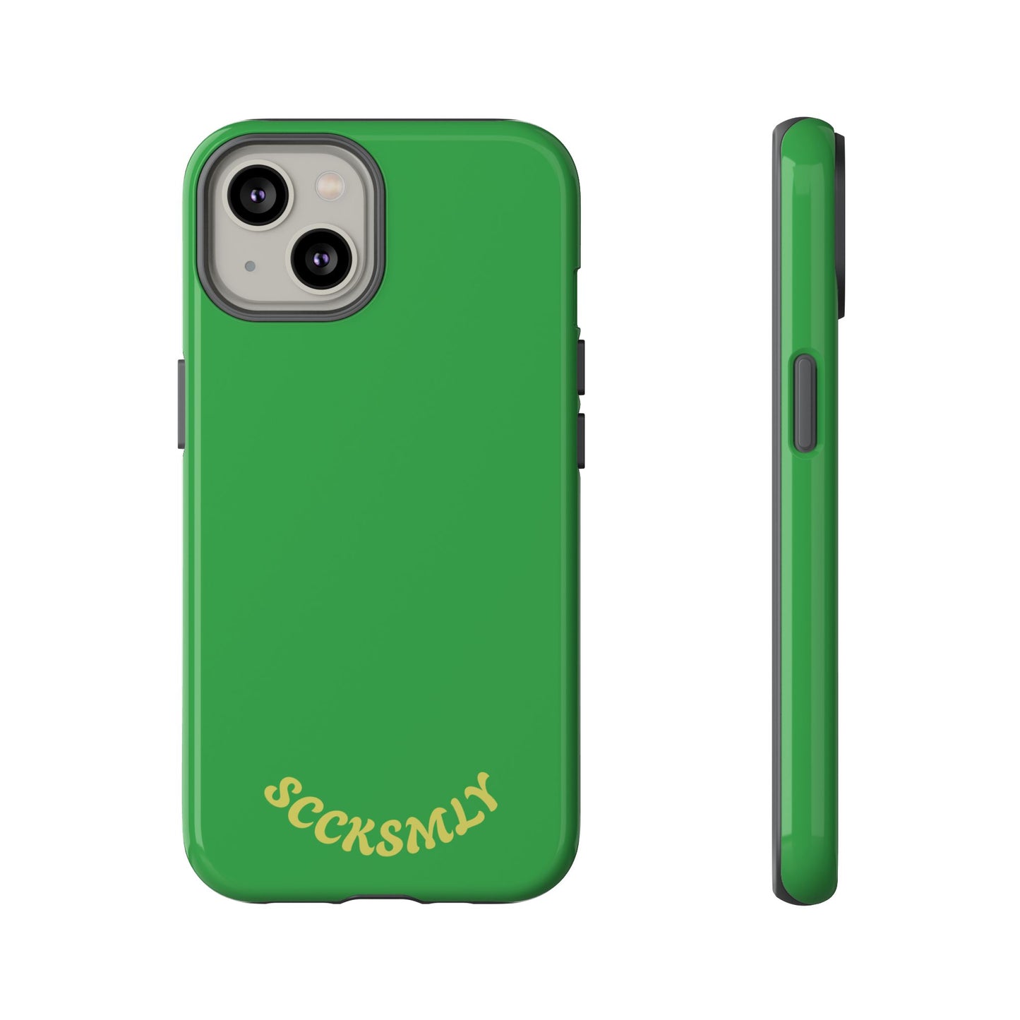 SOLID Green Grin Tough Case for Apple