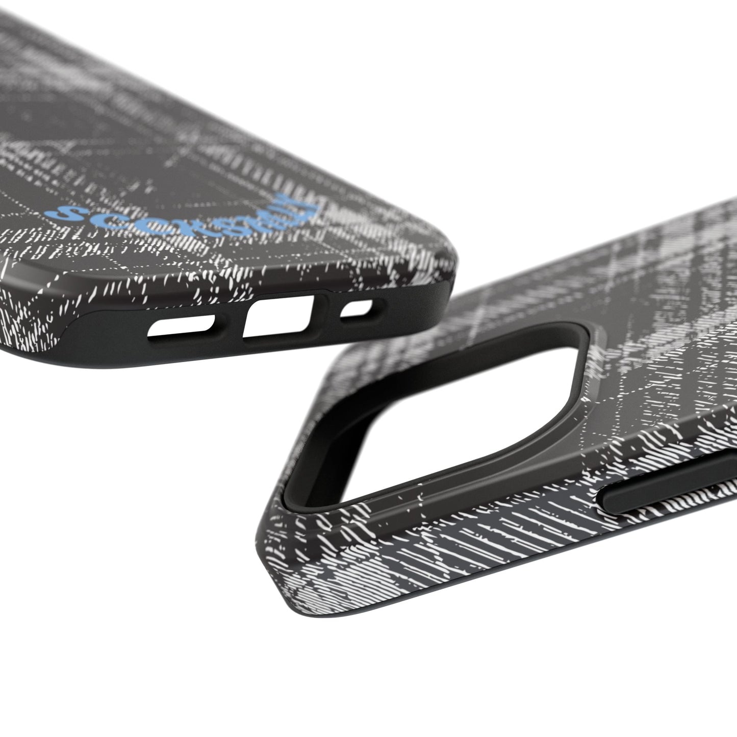 Smoky Grungy Plaid Phone Case for Apple
