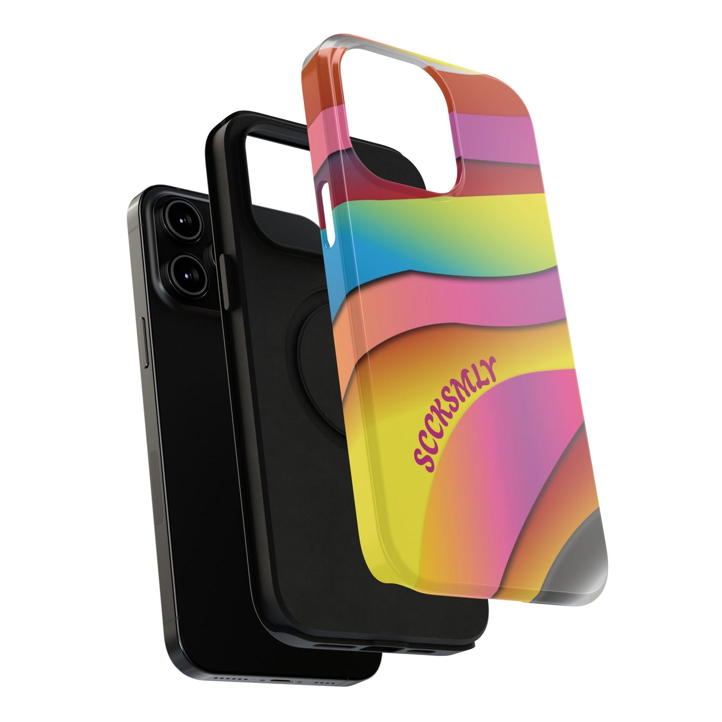 Modern Retro Rainbow Phone Case for Apple