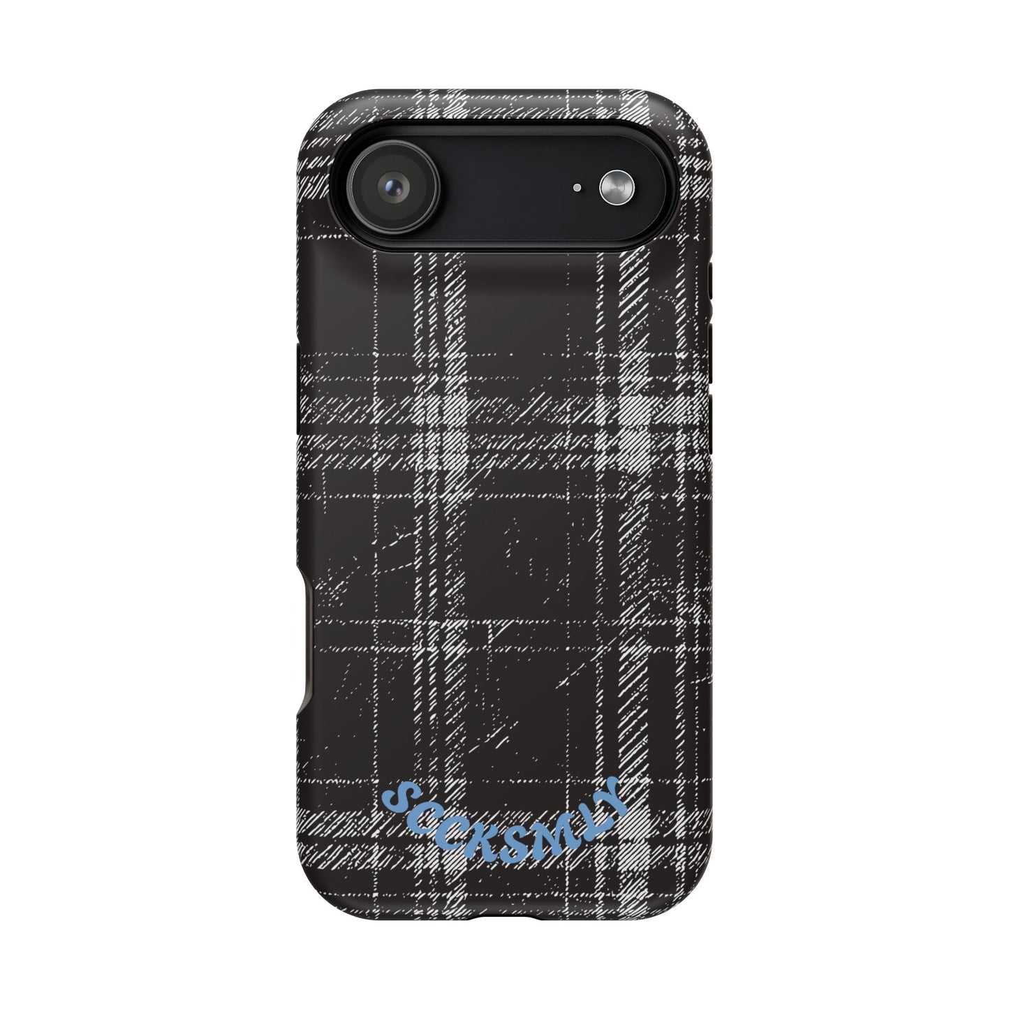 Smoky Grungy Plaid Phone Case for Apple