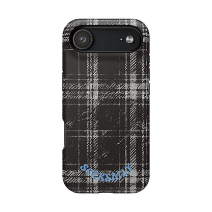 Smoky Grungy Plaid Phone Case for Apple