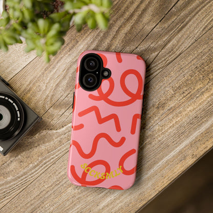 Red Candy Swirls Tough Case for Apple