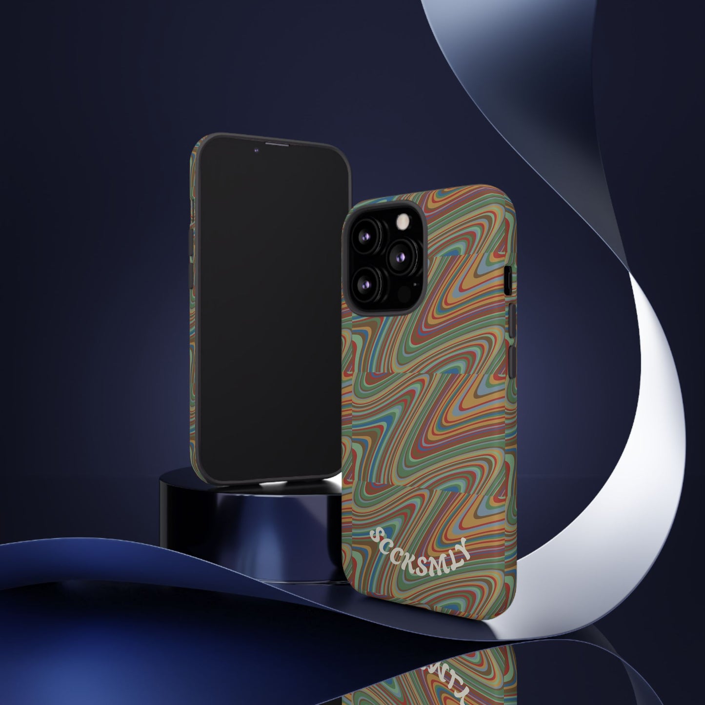 Earthly Waves Tough Phone Case for Apple