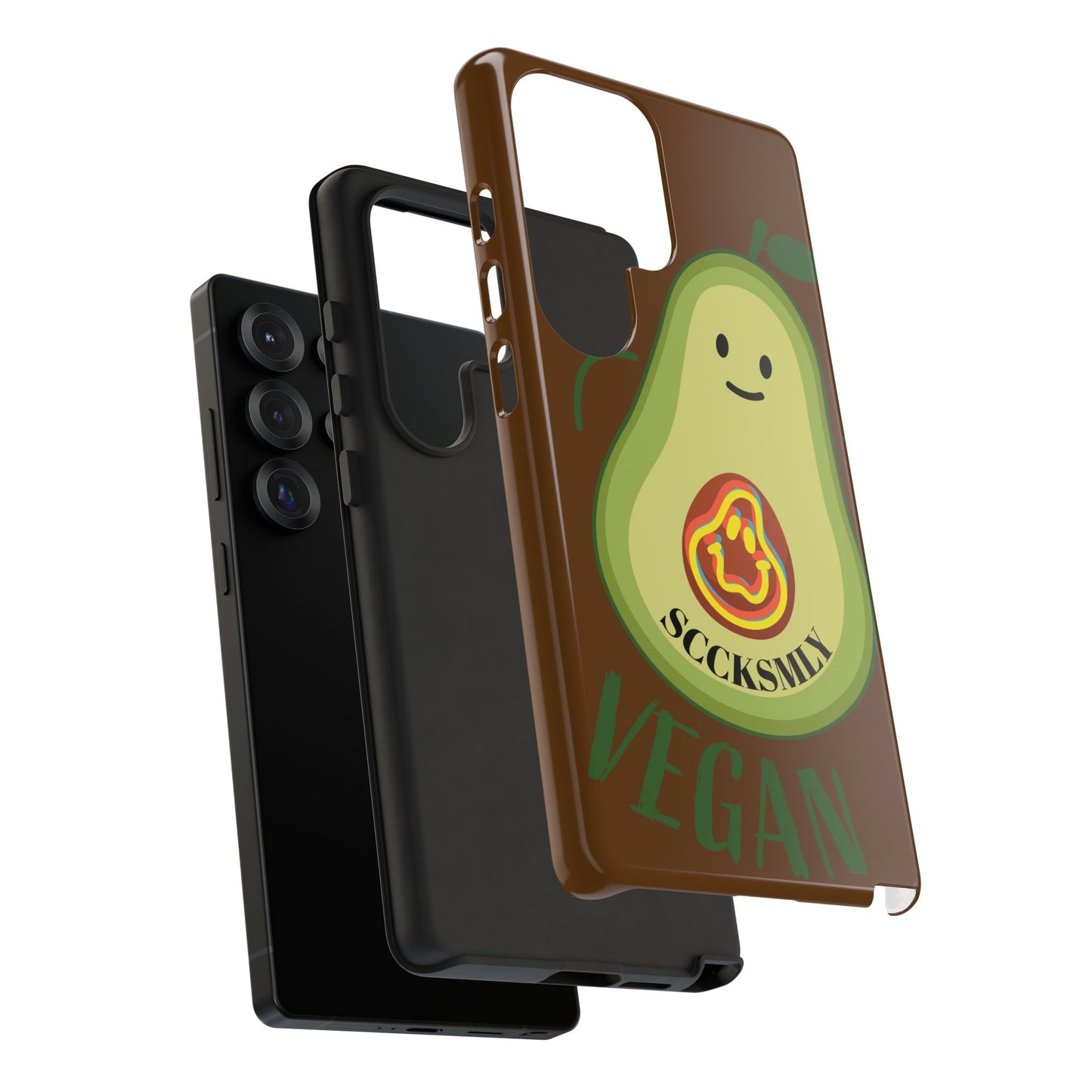 Playful Vegan Avocado Phone Case for Samsung