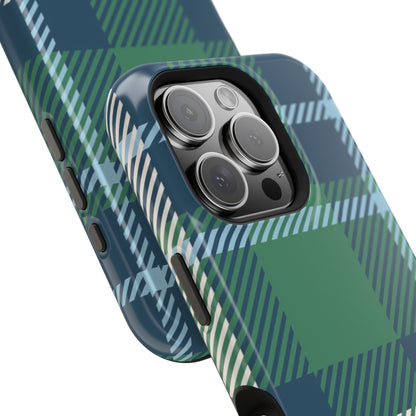 Earth and Sky Plaid Phone Case for Apple