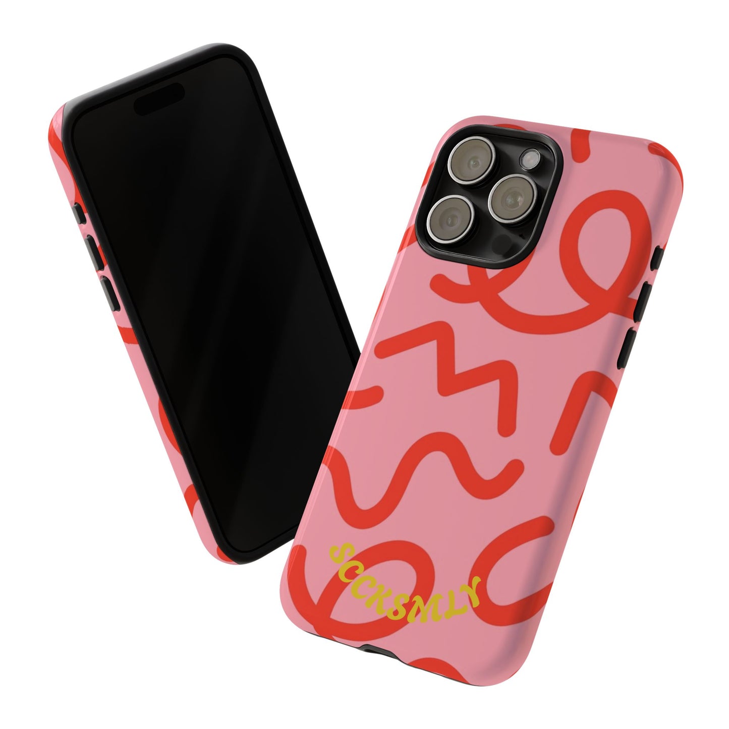 Red Candy Swirls Tough Case for Apple