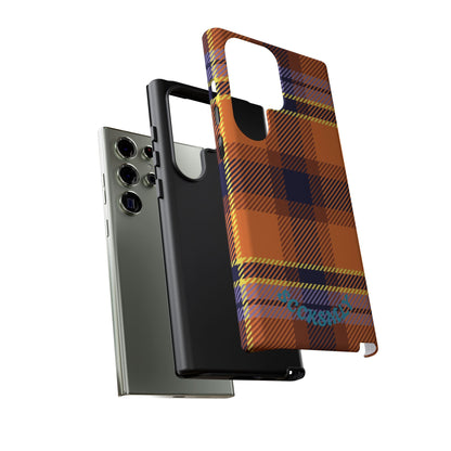 Orange Sickle Plaid Phone Case for Samsung