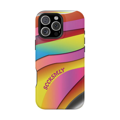 Modern Retro Rainbow Phone Case for Apple