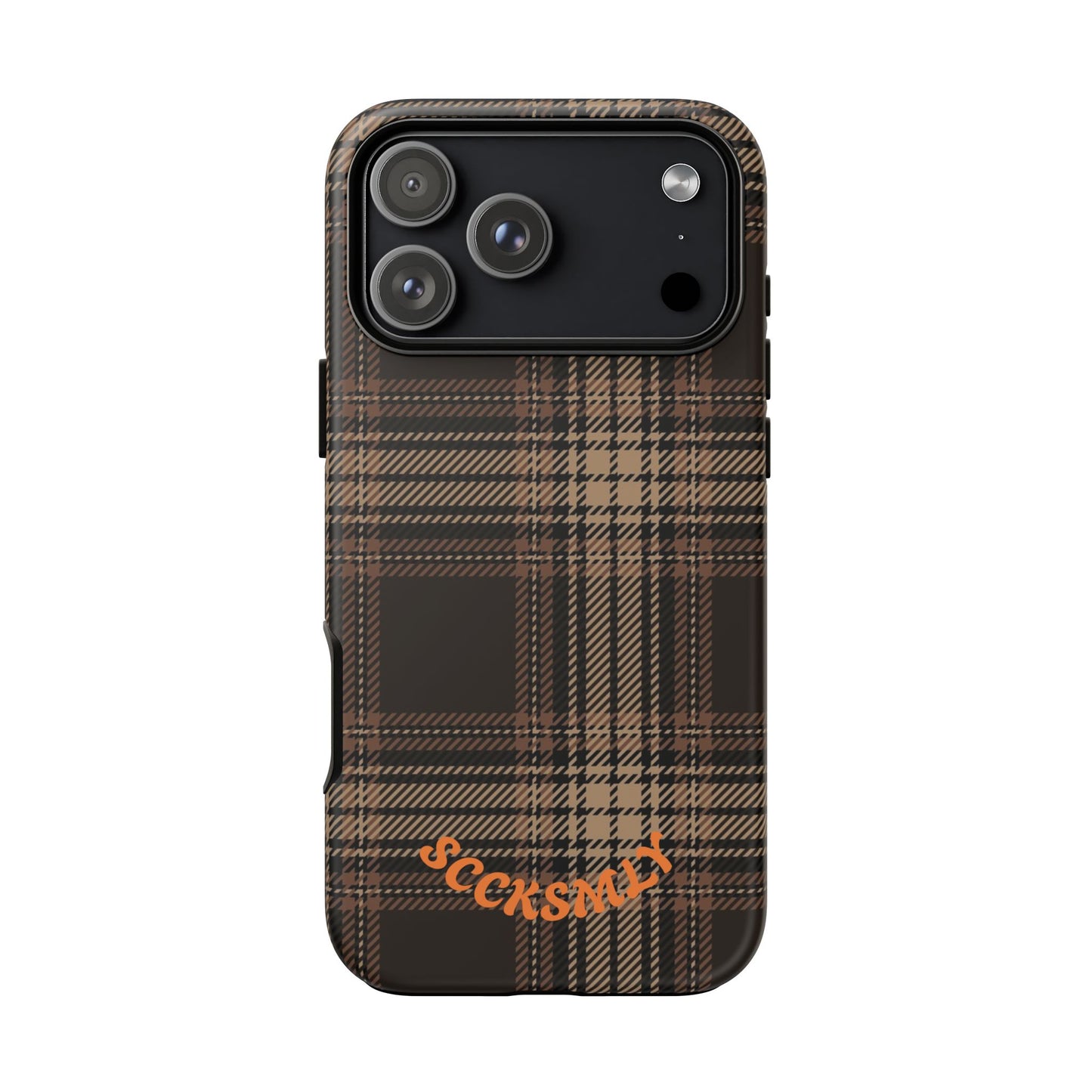 Brown Bread Plaid Tough Phone Case for Apple