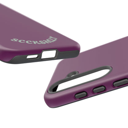SOLID Amethyst Matte Tough Phone Case for Samsung