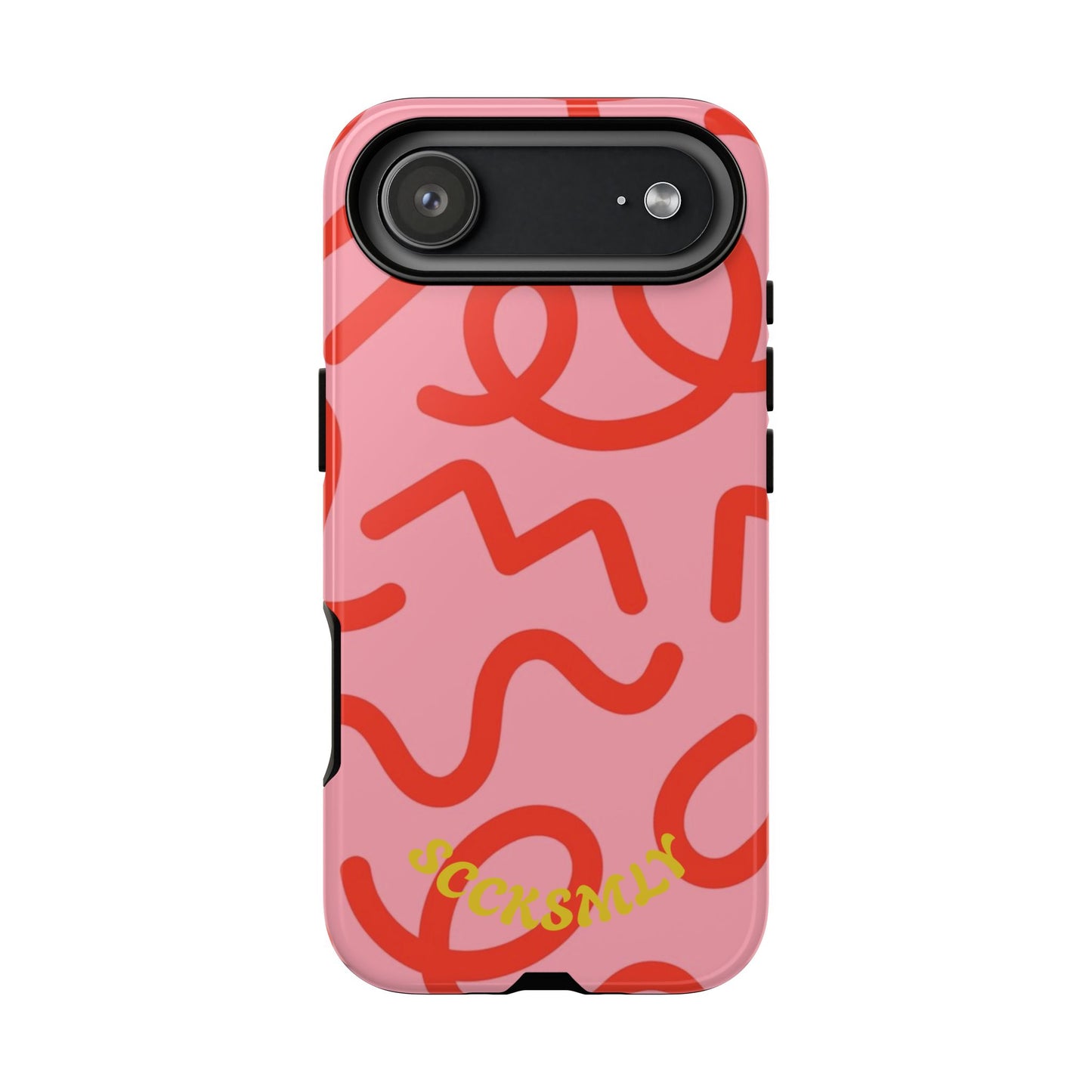 Red Candy Swirls Tough Case for Apple