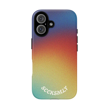 Faded Sunset Aura Tough Phone Case for Apple