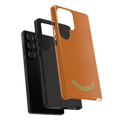 SOLID Terracotta Coal Tough Case for Samsung
