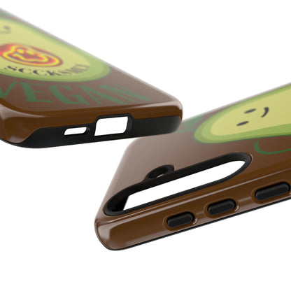 Playful Vegan Avocado Phone Case for Samsung