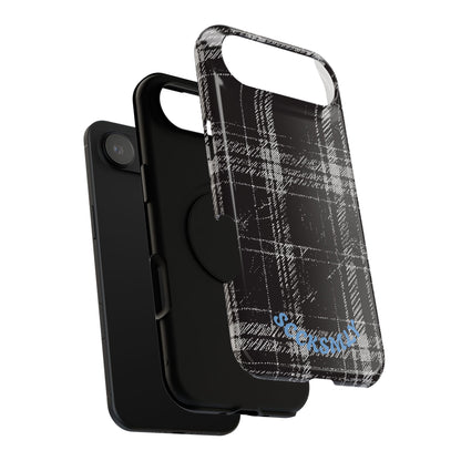 Smoky Grungy Plaid Phone Case for Apple