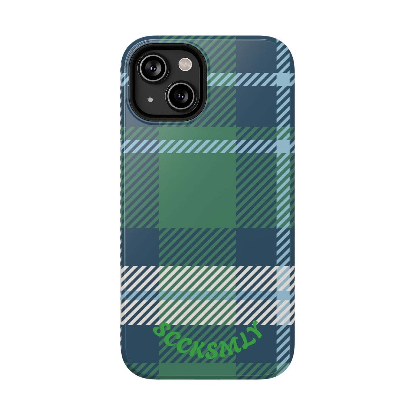 Earth and Sky Plaid Phone Case for Apple