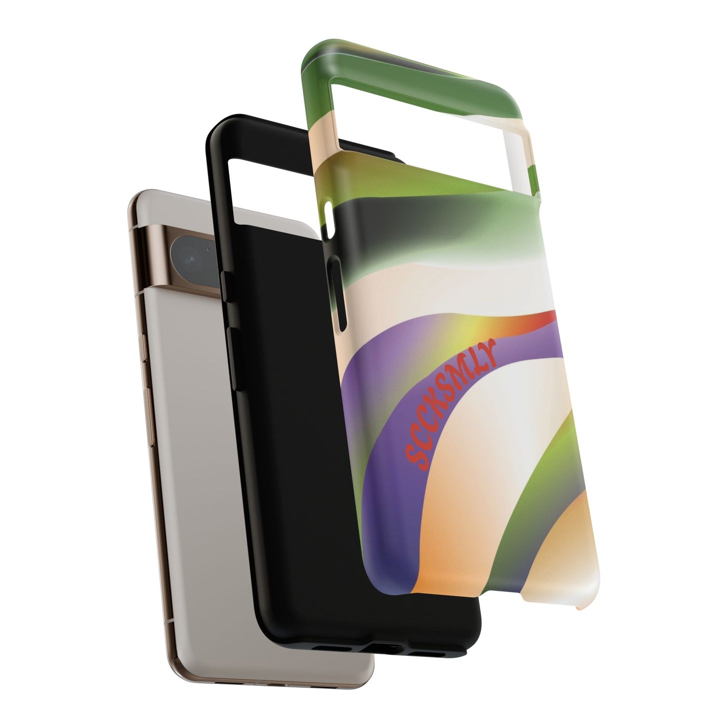 Green Waves Phone Case for Google Pixel