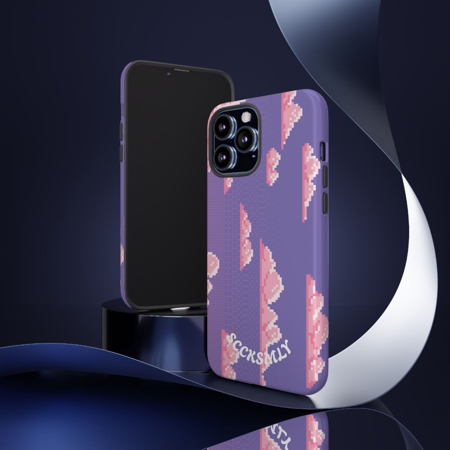 Purple Cotton Candy Sky Tough Phone Case for Apple