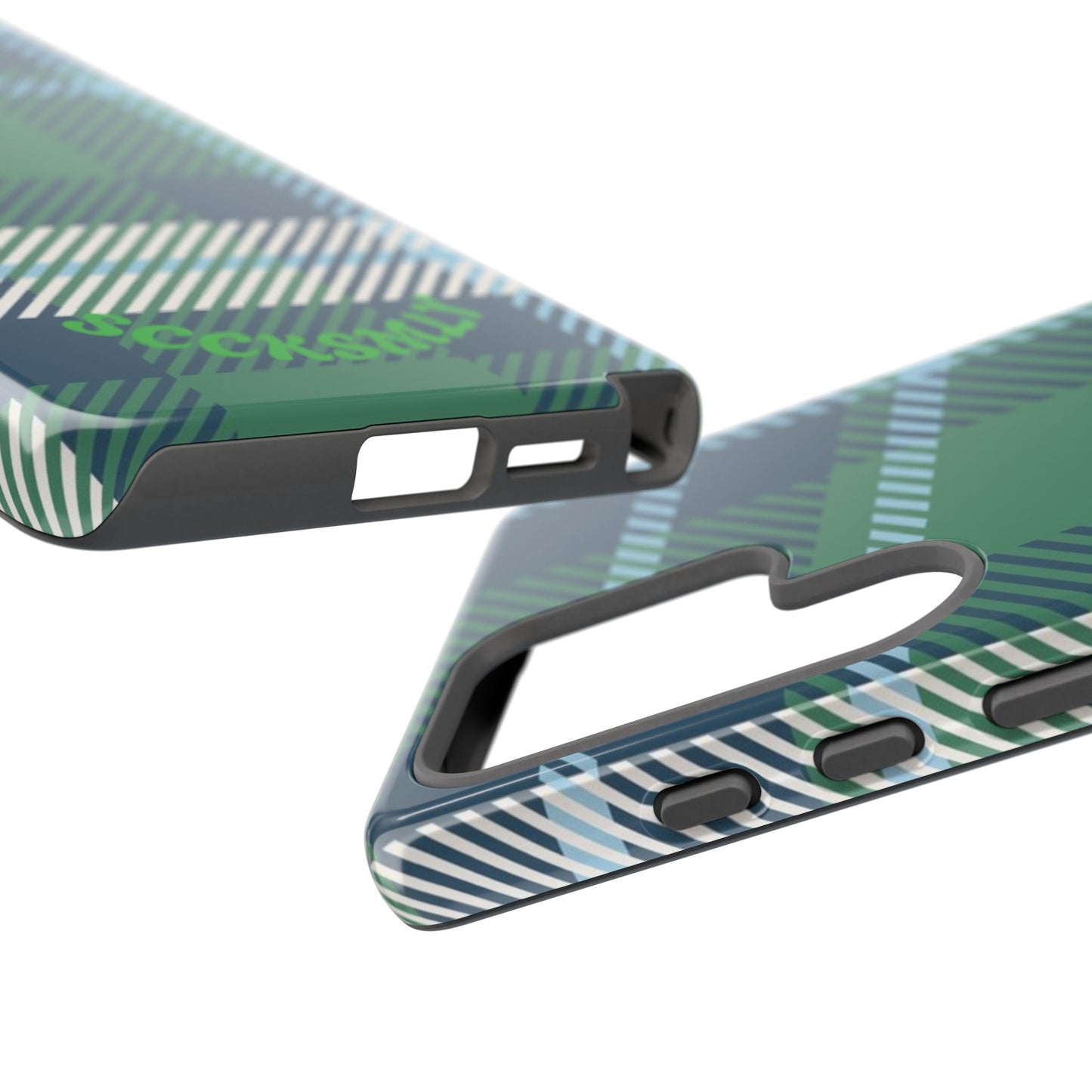 Earth and Sky Plaid Tough Phone Case for Samsung