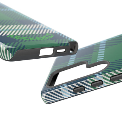 Earth and Sky Plaid Tough Phone Case for Samsung