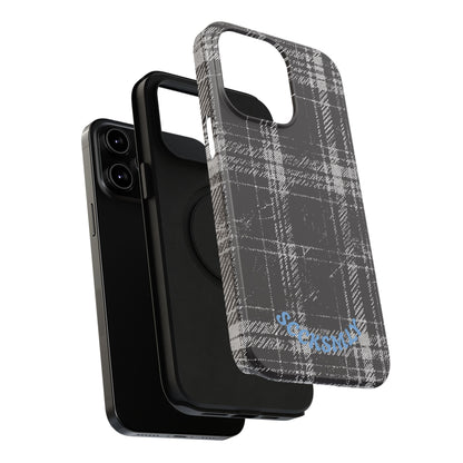 Smoky Grungy Plaid Phone Case for Apple