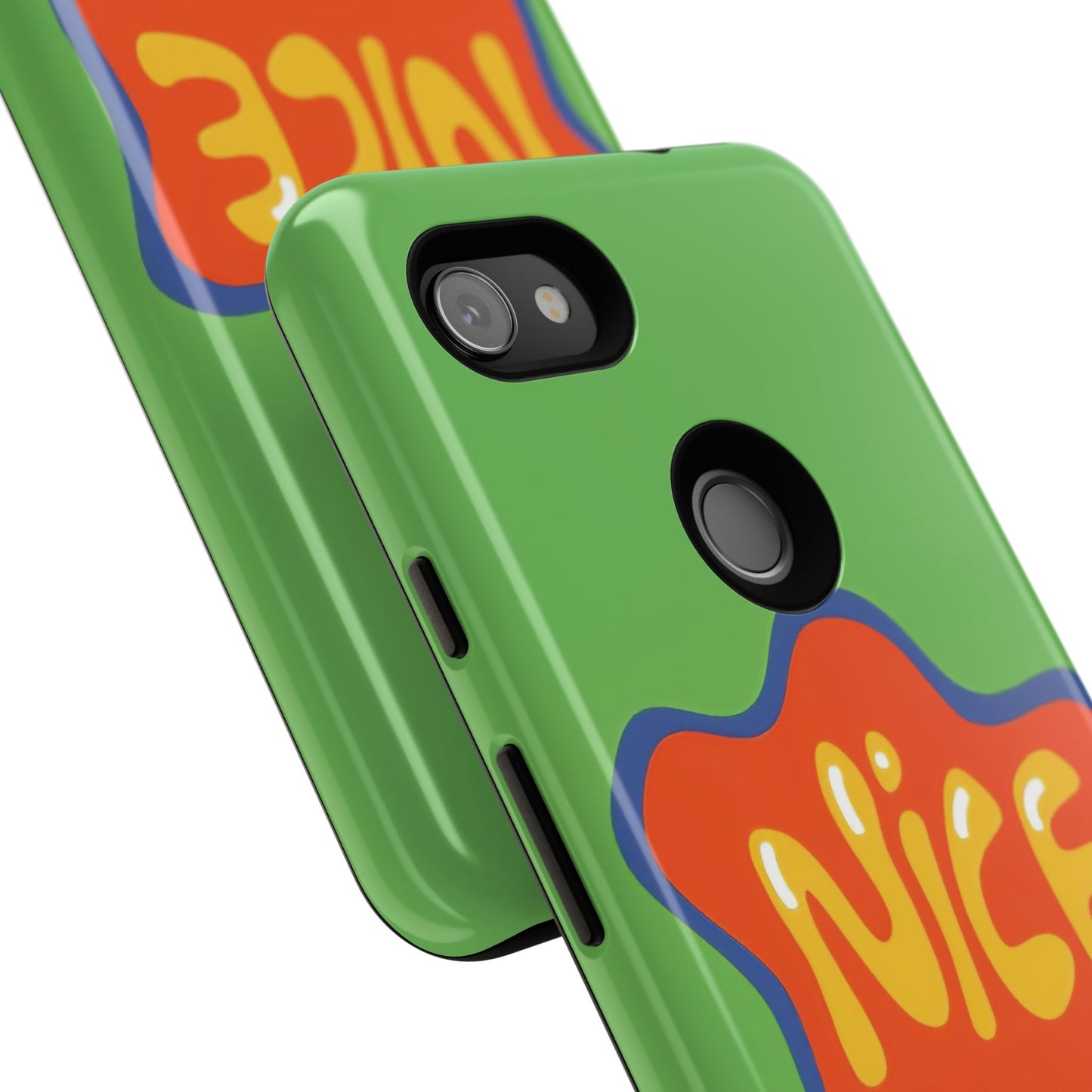 Green "NICE" Tough Phone Case for Google Pixel